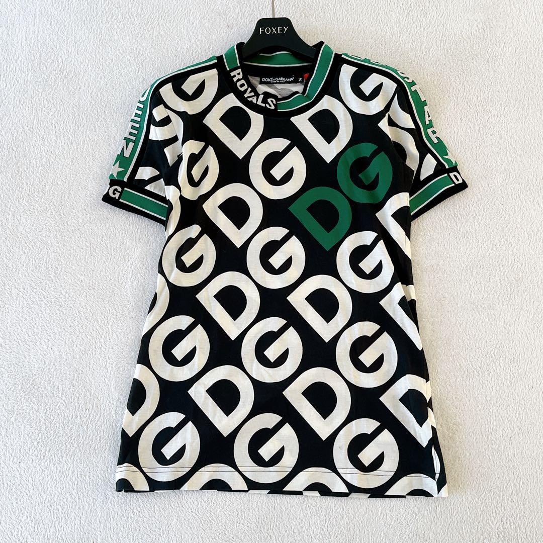 極美品★DOLCE&GABBANA★近年DGロゴ グラフィックTシャツストレッチ