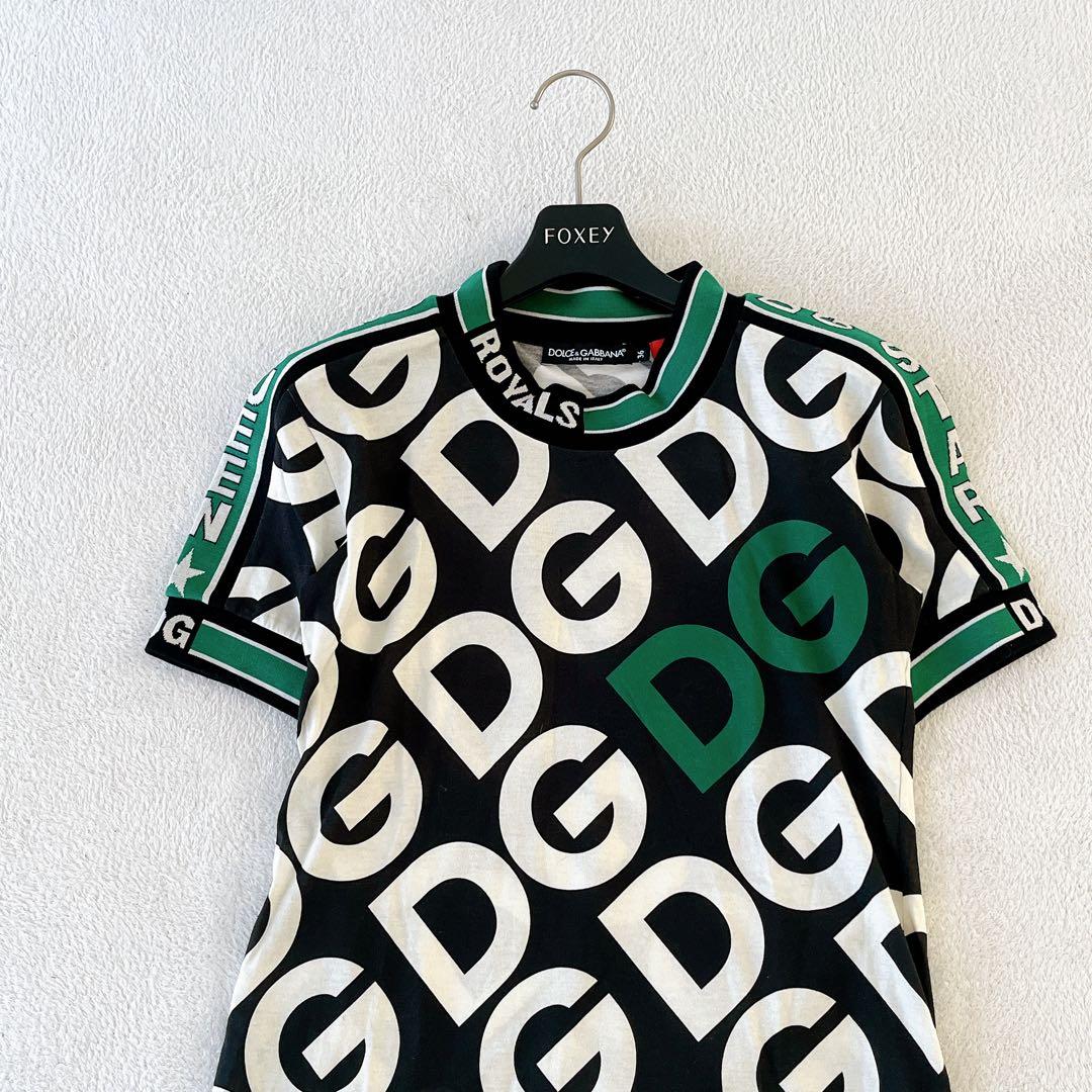 極美品★DOLCE&GABBANA★近年DGロゴ グラフィックTシャツストレッチ