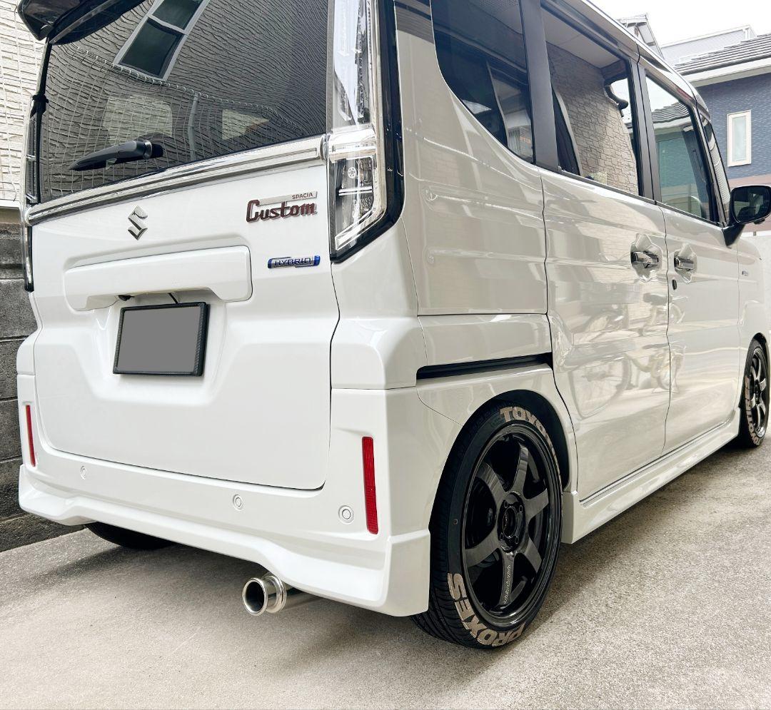 f.MK53S 54Sスペーシアカスタム(FF,NA)用マフラーカッター軽自動車