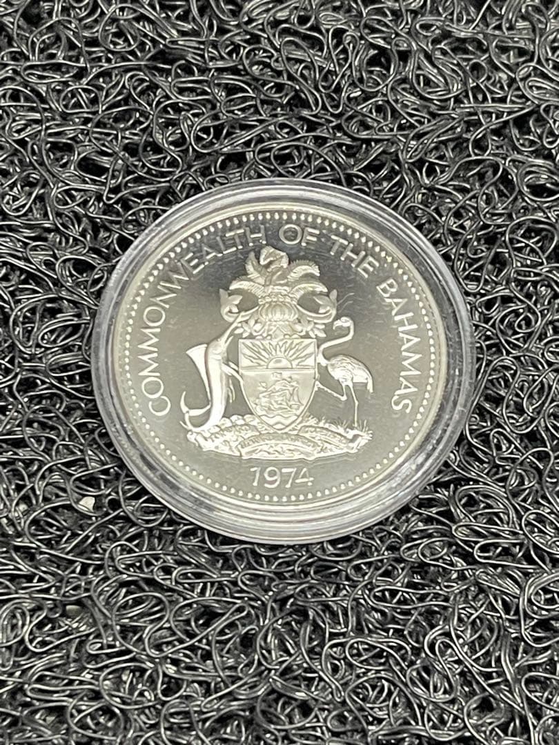 1974年版 バハマ連邦公式 プルーフ 銀貨