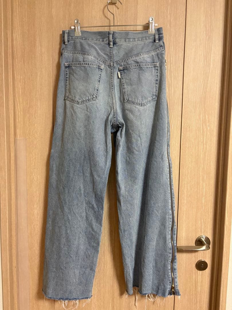 【美品】グレースコンチネンタル/サイドジップデニムパンツ 38