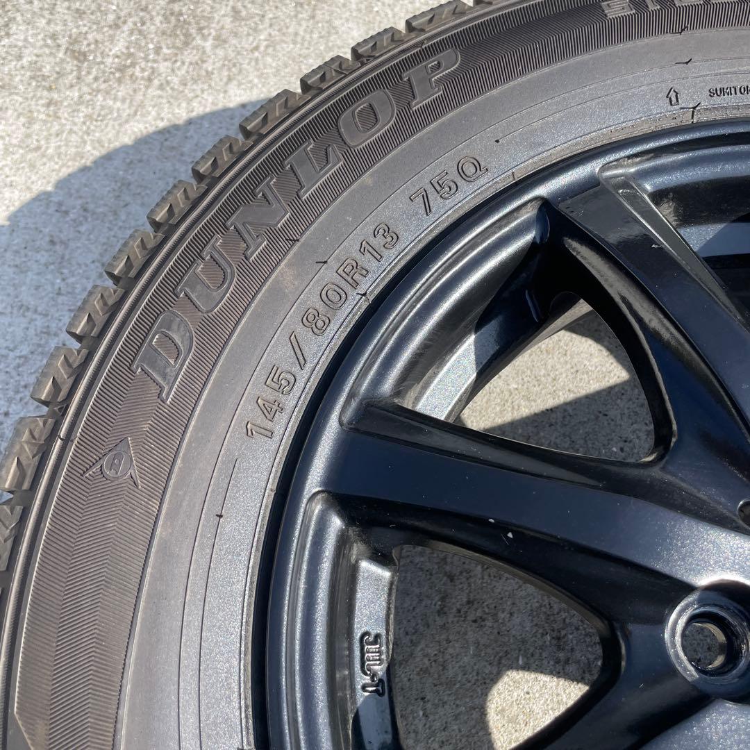 145/80R13 DUNLOP ダンロップ　ウインターマックス2本②