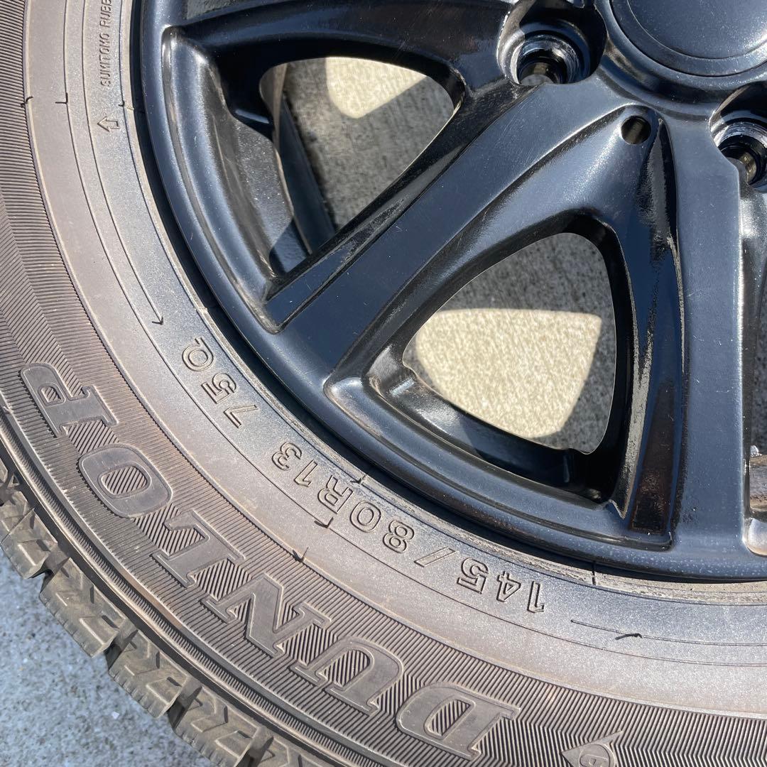 145/80R13 DUNLOP ダンロップ　ウインターマックス2本②