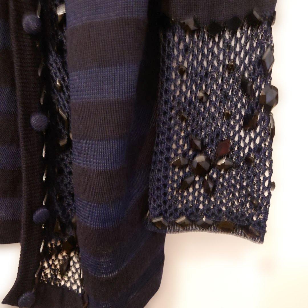 【美品】ANNA MOLINARI… ネイビー カーディガン