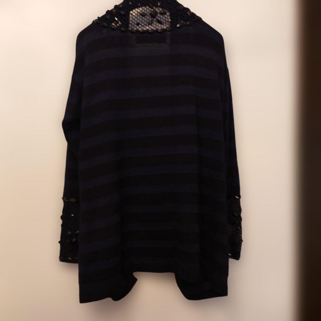 【美品】ANNA MOLINARI… ネイビー カーディガン