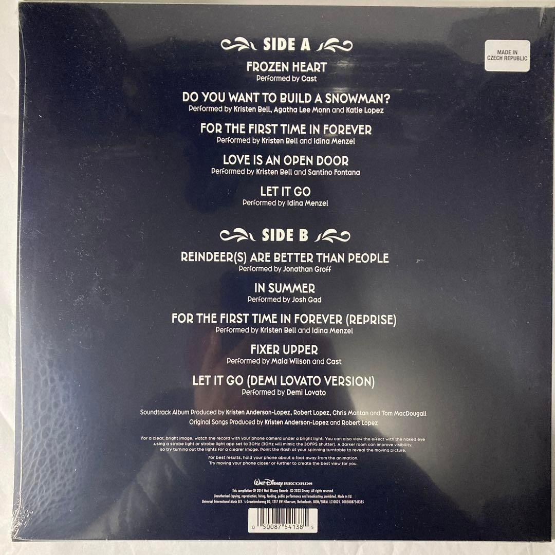 完売　入手困難　アナと雪の女王　 OST　Zoetrope Vinyl