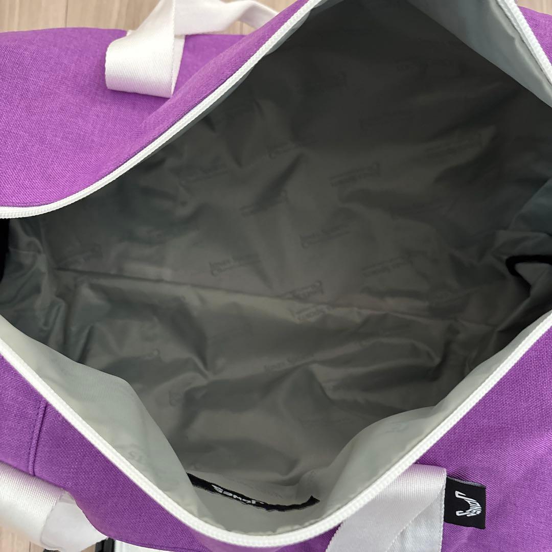【ファイブ】【美品】JONES ボストンバッグ 紫 キャンバス