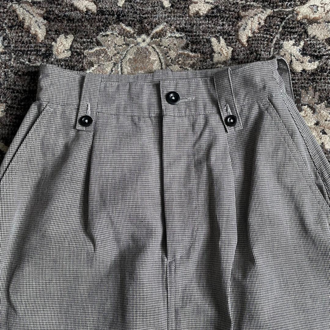 【ほぼ未使用】MHL. CHEF CHECK COTTON LINEN スカート