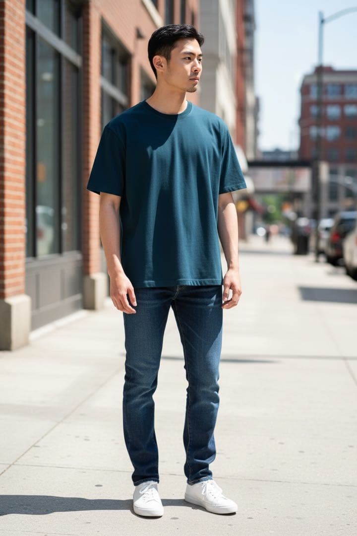 BATONER バトナー　エアコットンクルーネックTシャツ