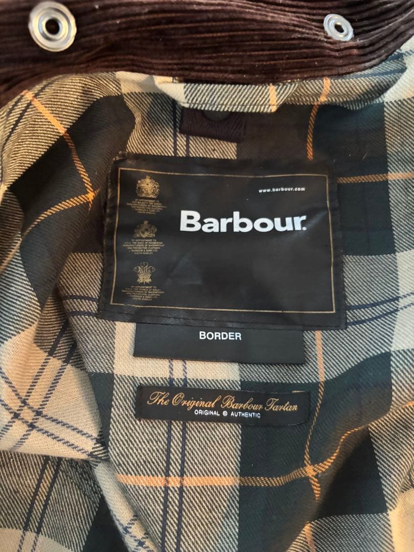 Barbour バブアー BORDER WAX JACKET 取り外しライナー付