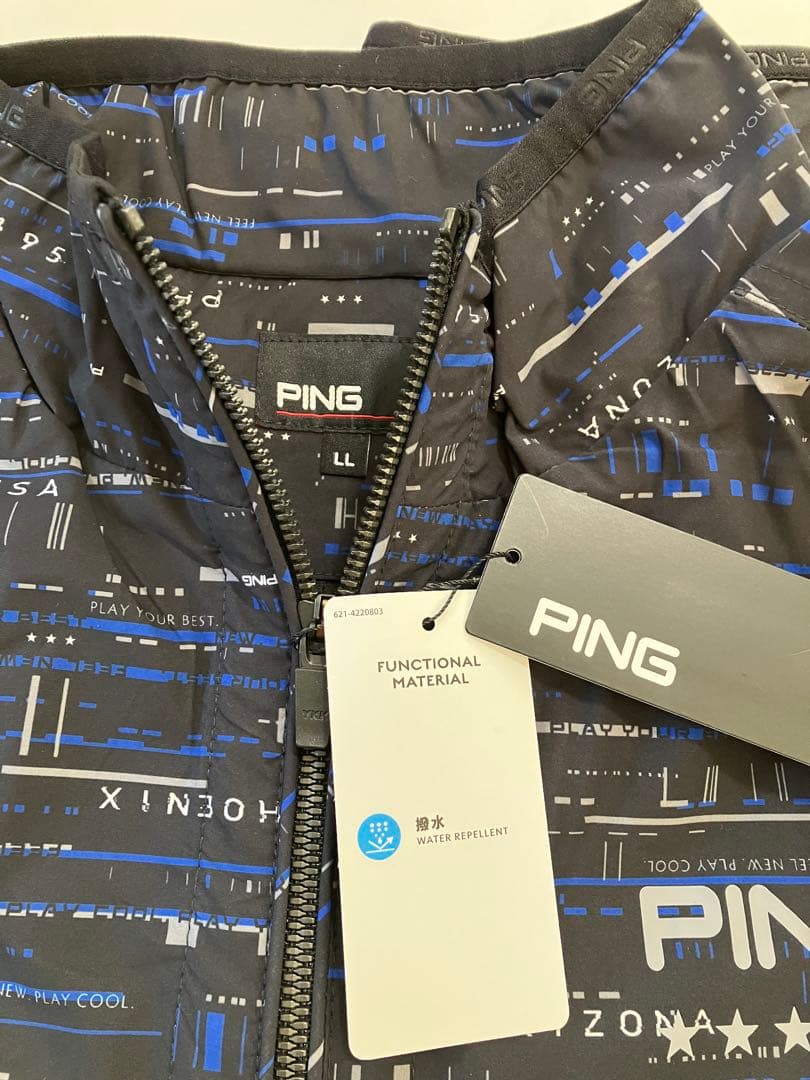 ping ゴルフウェア メンズ ストレッチ フルジップブルゾン 未使用タグ付XL