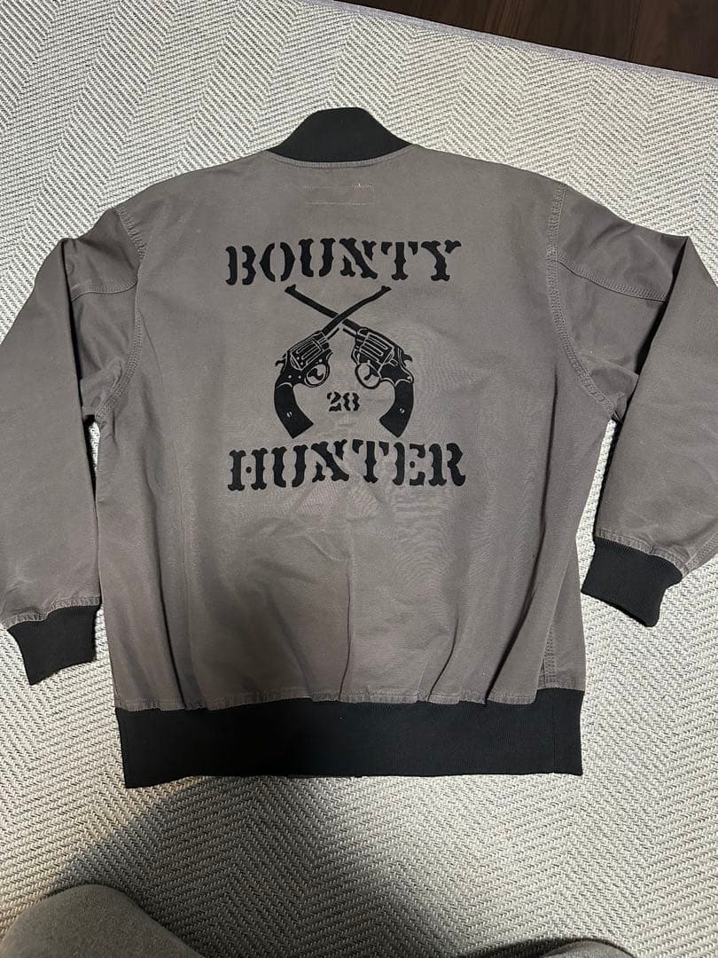 BOUNTY HUNTER MA-1ジャケット L グレー