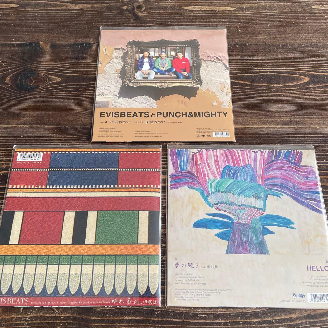レアevisbeats レコード　ゆれる/夢の続きfeat田我流　夜風に吹かれて