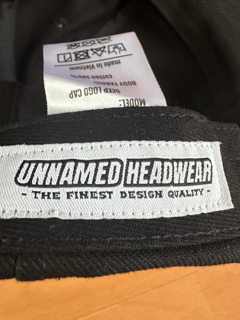 新品 UNNAMED HEADWEAR DEEP LOGO CAP 黒 キャップ