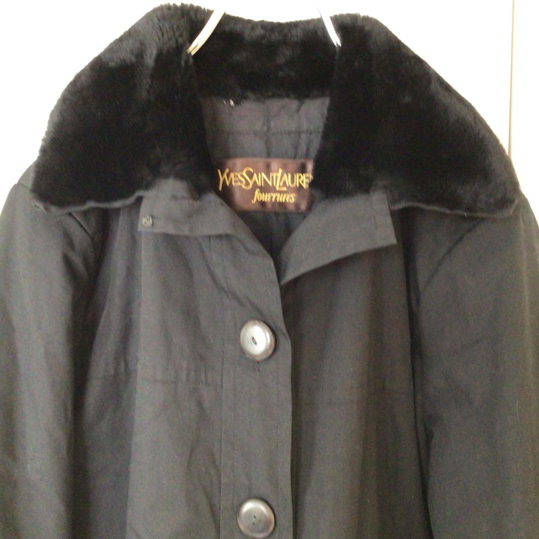 Yves Saint Laurent ブラック モッズコート　コート　ジャケット