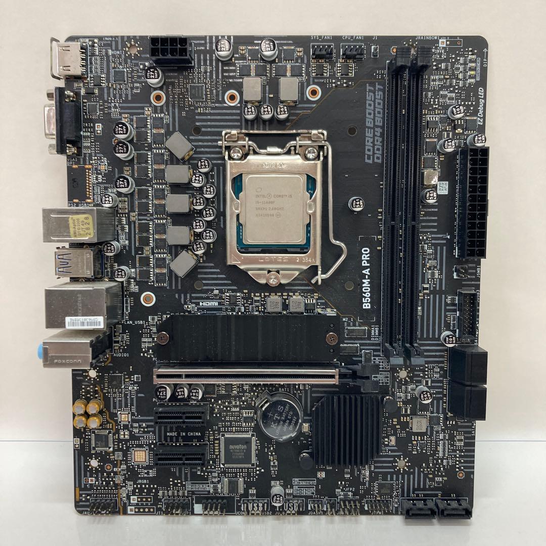 i5-11400F B-560M CPUマザーボードセット