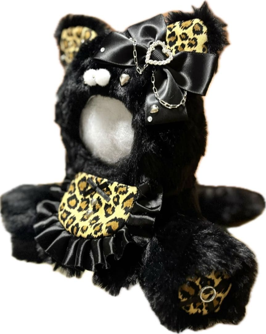 おすわりぬい服 レオパード ねこ 豹10~13cm いつぬい にじさんじぱぺっと