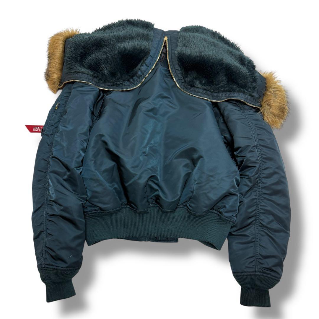 ジャケット・アウター ALPHA 00s n2b fur jacket y2k military