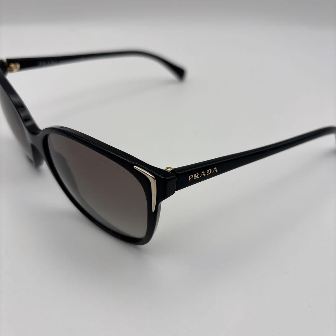PRADA プラダ サングラス ウェリントン ブラック ゴールド1AB ケース