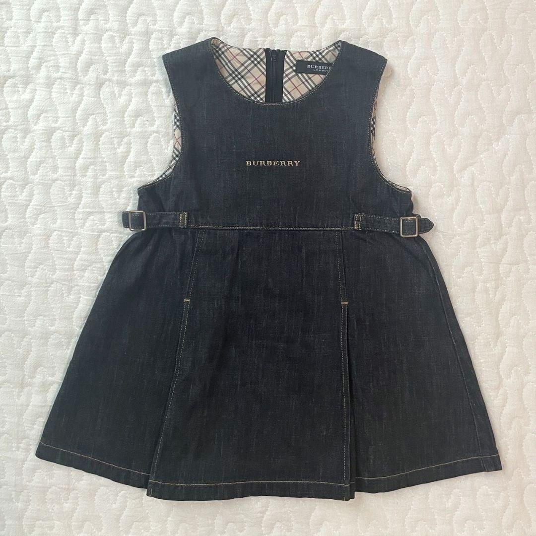 バーバリー Burberry　デニムワンピース　トップスセット　９０