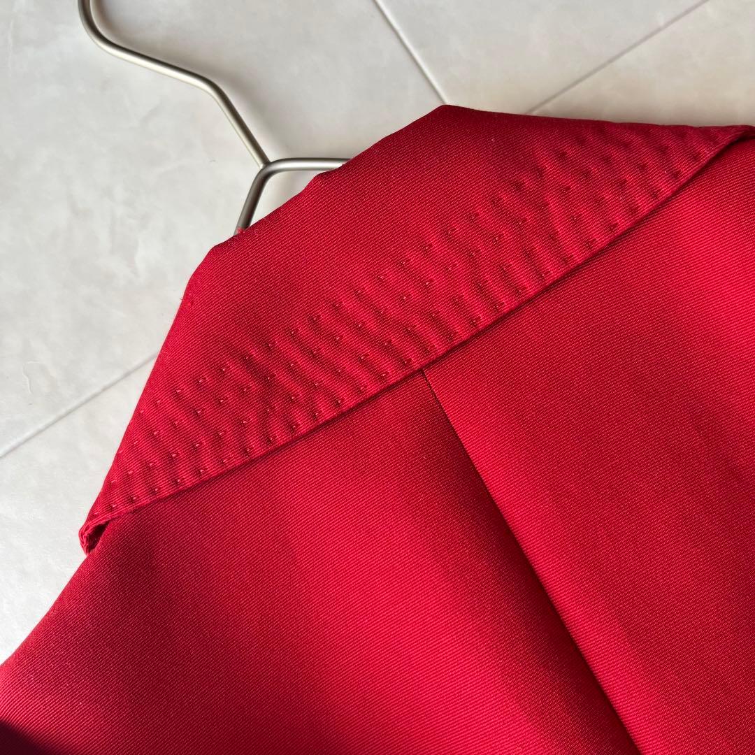 マックスマーラ Max Mara ショートコート 比翼 レッド 赤 42 XL