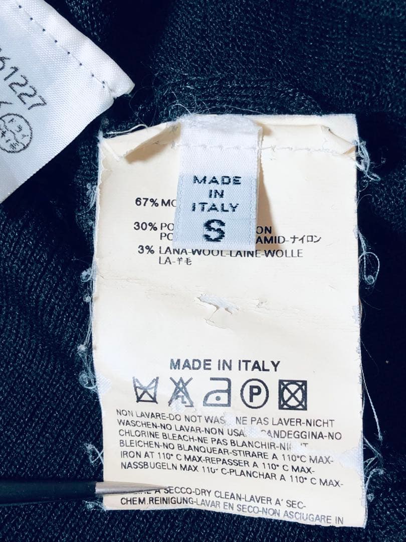 希少 MARTIN MARGIELA ロングカーディガン 黒 S 白タグ