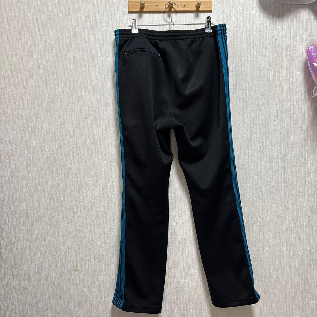 needles トラックパンツ　ブルー　ナロー　ブラック　ターコイズ
