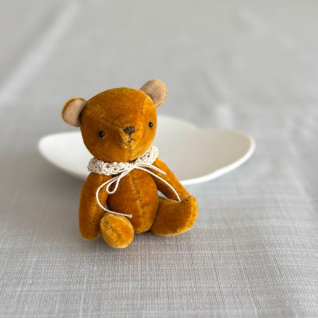 人気作家様ハンドメイド◾️小さなくまのぬいぐるみ◾️ブラウン◾️テディベア ミニチュア