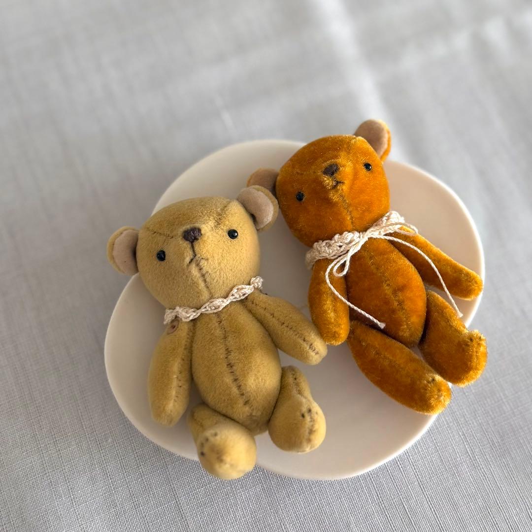 人気作家様ハンドメイド◾️小さなくまのぬいぐるみ◾️ブラウン◾️テディベア ミニチュア