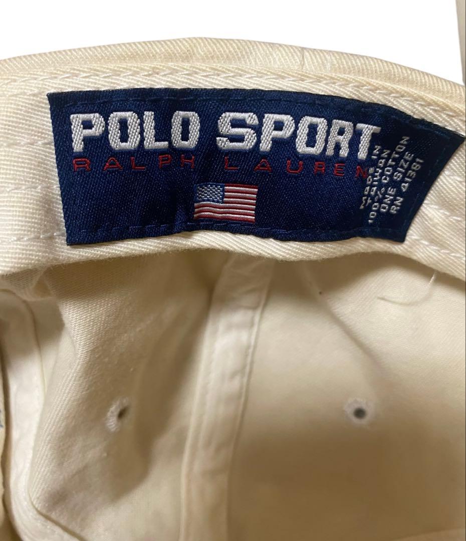 超希少　ヴィンテージPolo Sport USA刺繍キャップ