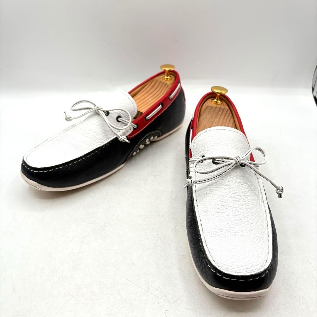 美品✨ REGAL デッキシューズ 【24.5】 シボ加工 ￼トリコカラー