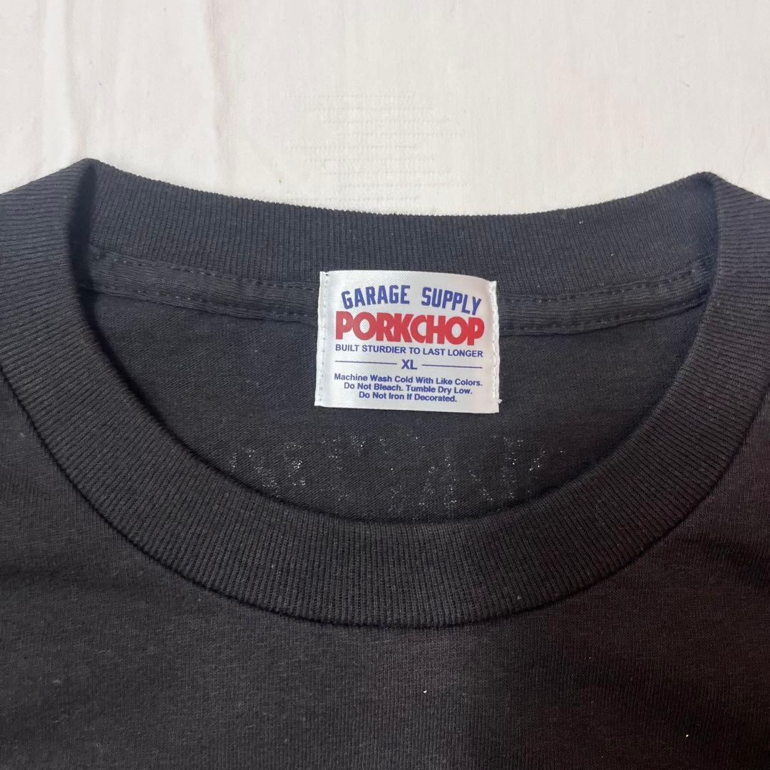 新品 S/S ポークチョップガレージサプライ ポークフロント Tシャツ XL
