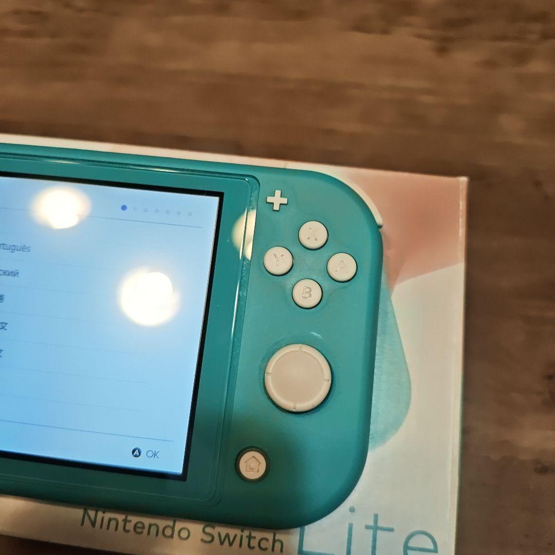 【ジャンク品】Nintendo Switch Lite ターコイズ 本体 箱付き