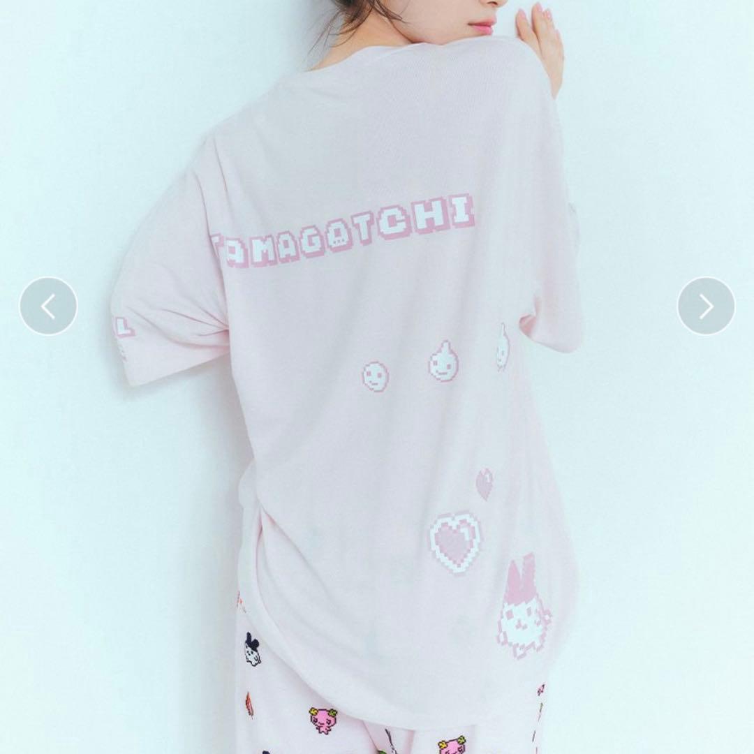 【SNIDEL ×たまごっち】 Tシャツ　ピンク