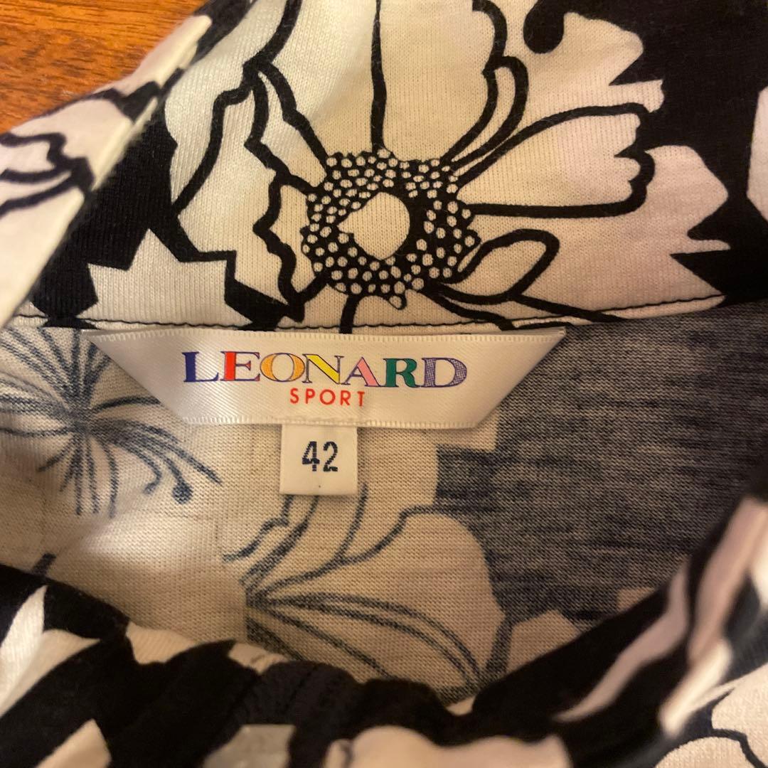 LEONARD SPORT 花柄 長袖名素材カットソー42
