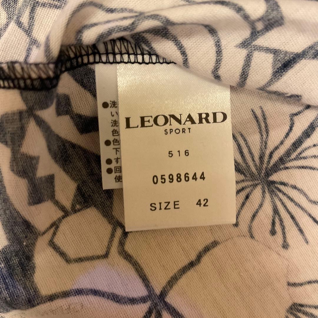 LEONARD SPORT 花柄 長袖名素材カットソー42