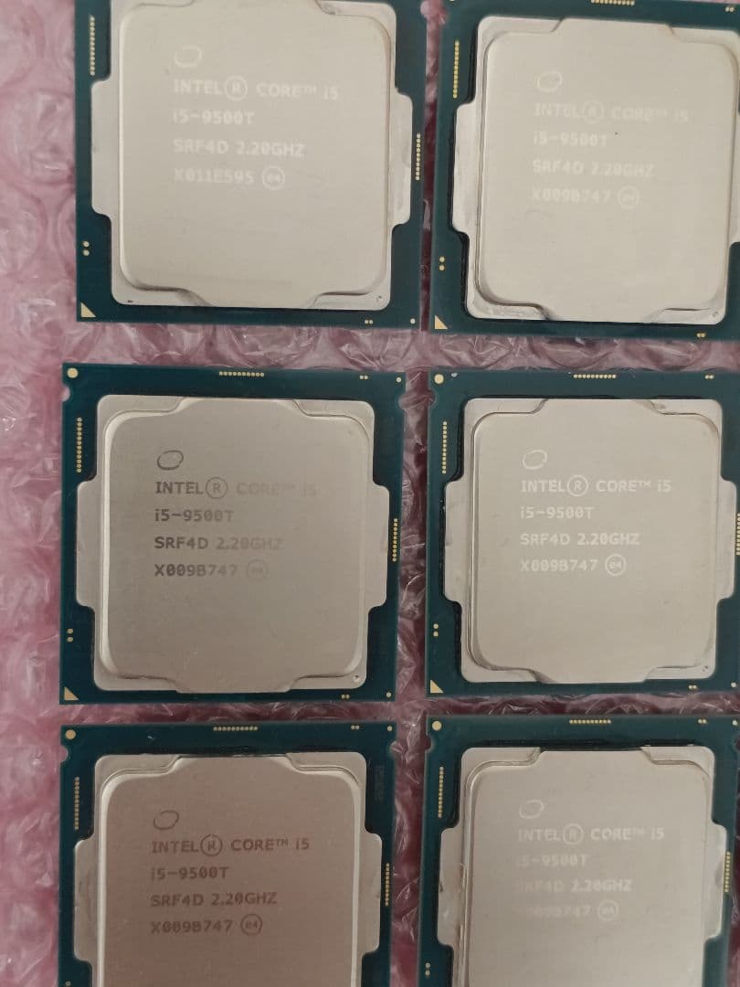 CPU Intel i5 9500T SRF4D 2.2G 9個セット