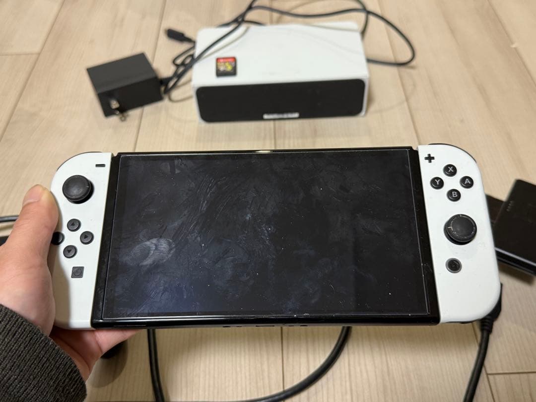 NintendoSwitchホワイト有機ELプロコントローラー、スプラトゥーン3