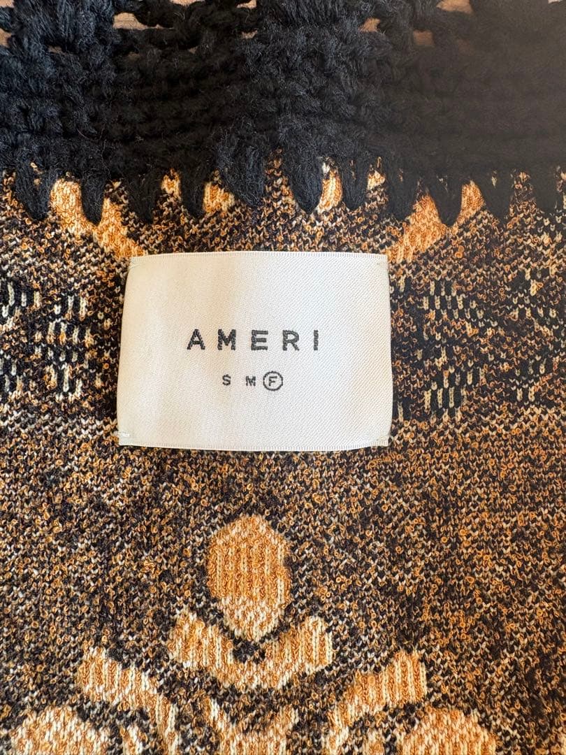 【Ameri VINTAGE】 RUG PATTERN KNIT JACKET