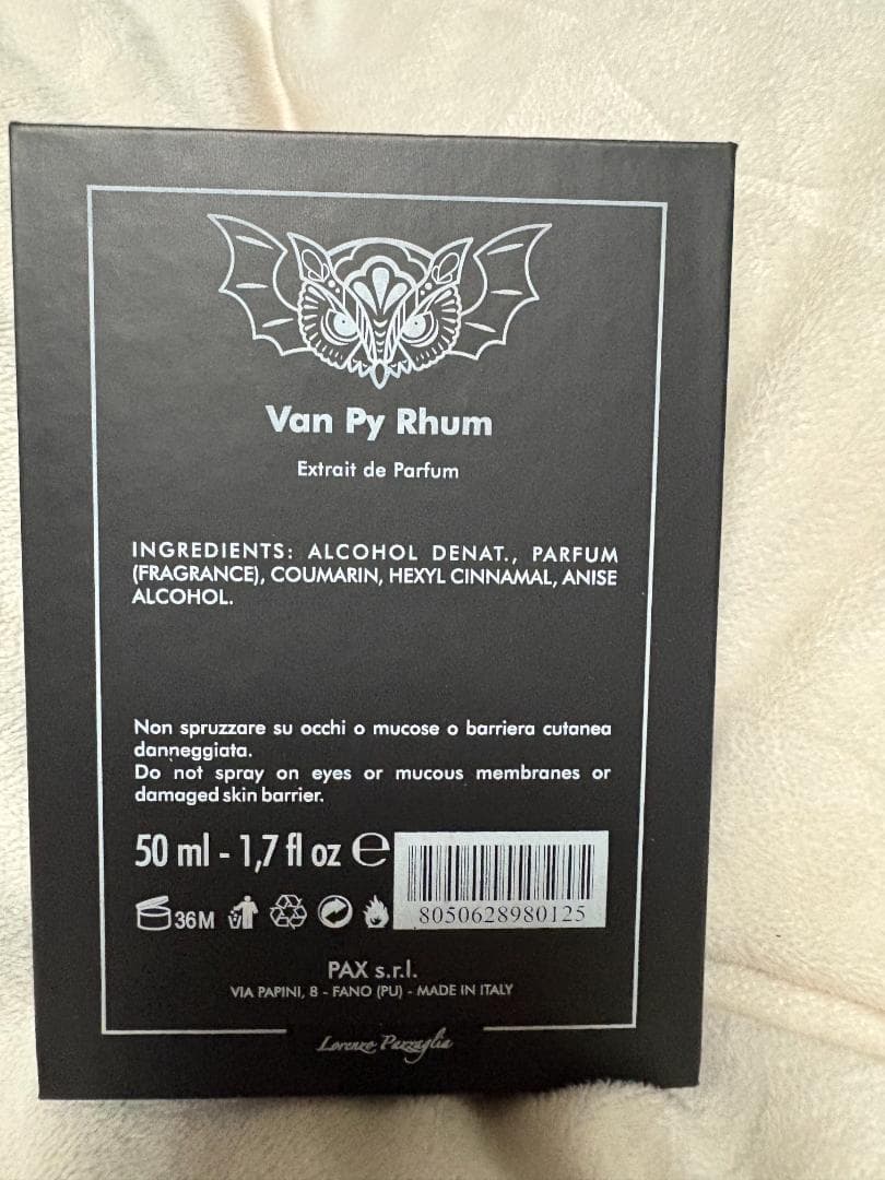 香水(ユニセックス) Van Py Rhum Extrait de Parfum 50ml