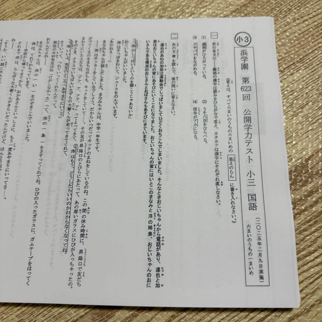 2025年　最新　公開学力テスト　最高レベル特訓算数　国語　算数　即発送　小3