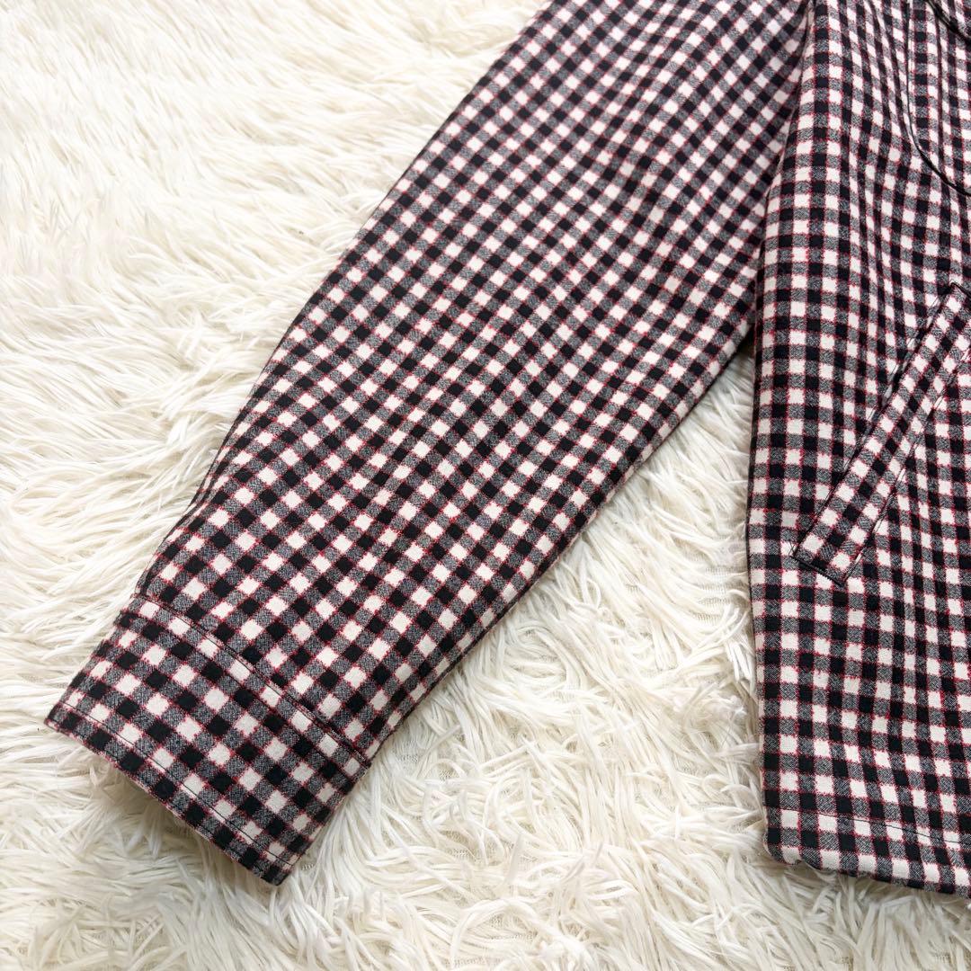 ✨美品✨CABaN キャバン　ウールストレッチ ギンガムチェックブルゾン　日本製