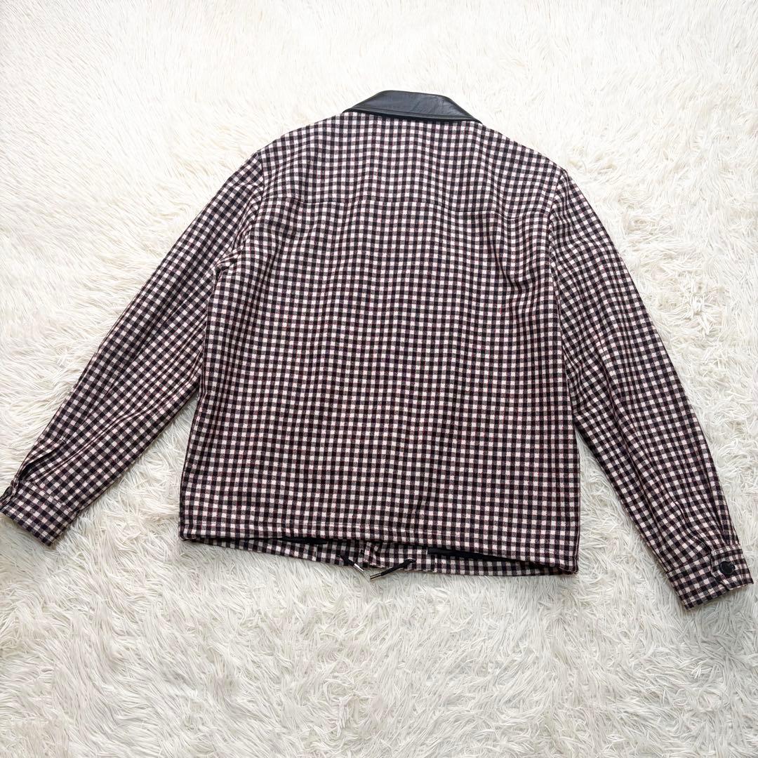 ✨美品✨CABaN キャバン　ウールストレッチ ギンガムチェックブルゾン　日本製
