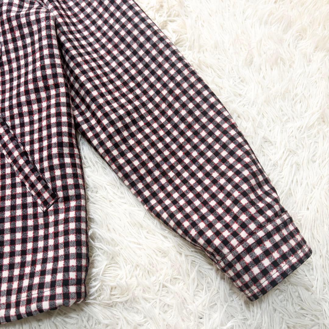 ✨美品✨CABaN キャバン　ウールストレッチ ギンガムチェックブルゾン　日本製
