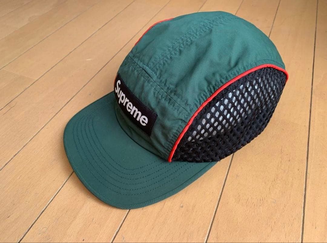Supreme メッシュパネル ワークキャップ グリーン