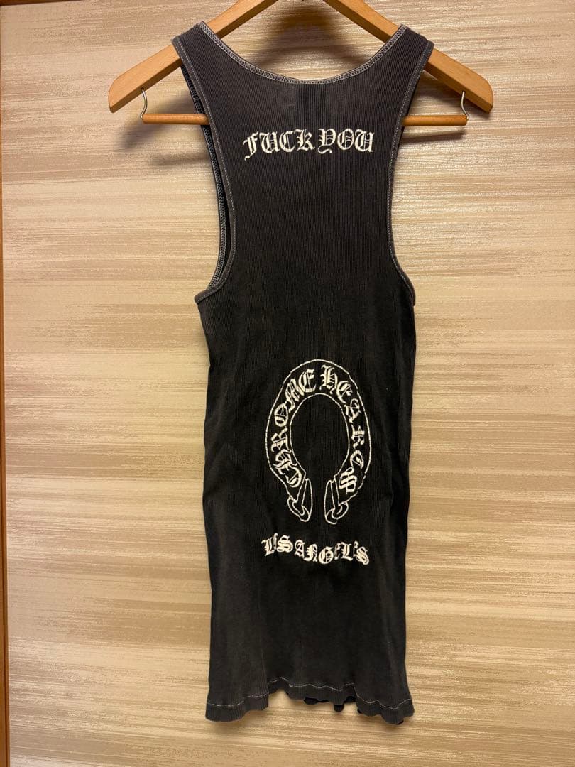 国内正規品　CHROME HEARTS タンクトップ ホースシュー　ブラック