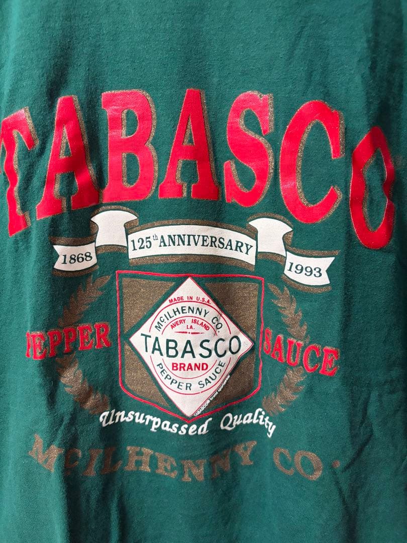 90s TABASCO 企業ロゴTシャツ USA製 サイズXLヴィンテージ