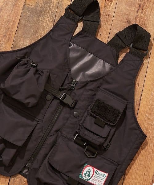 ウッズ　WOODS CORDURA ユーティリティベスト　フィッシングベスト