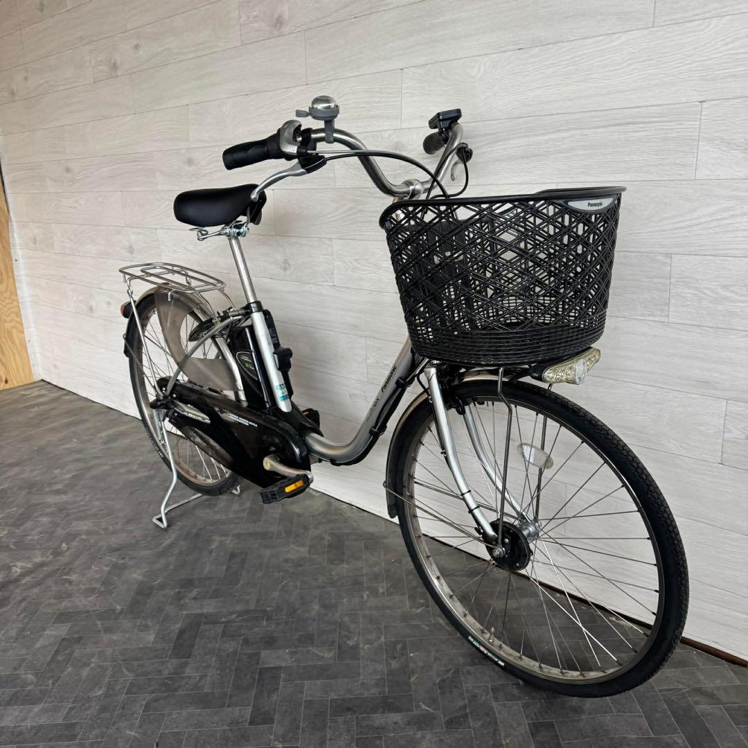 電動アシスト自転車 シルバー バスケット付き