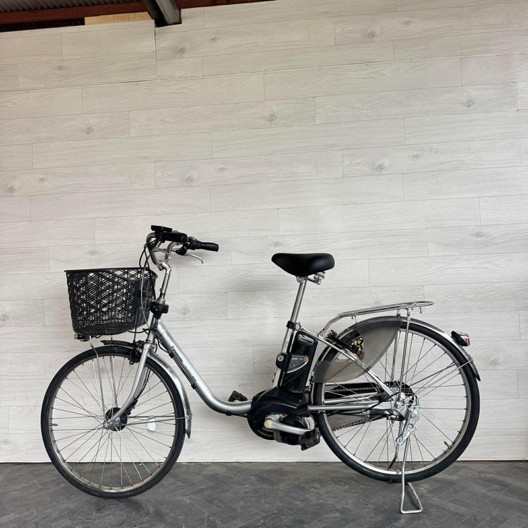 電動アシスト自転車 シルバー バスケット付き